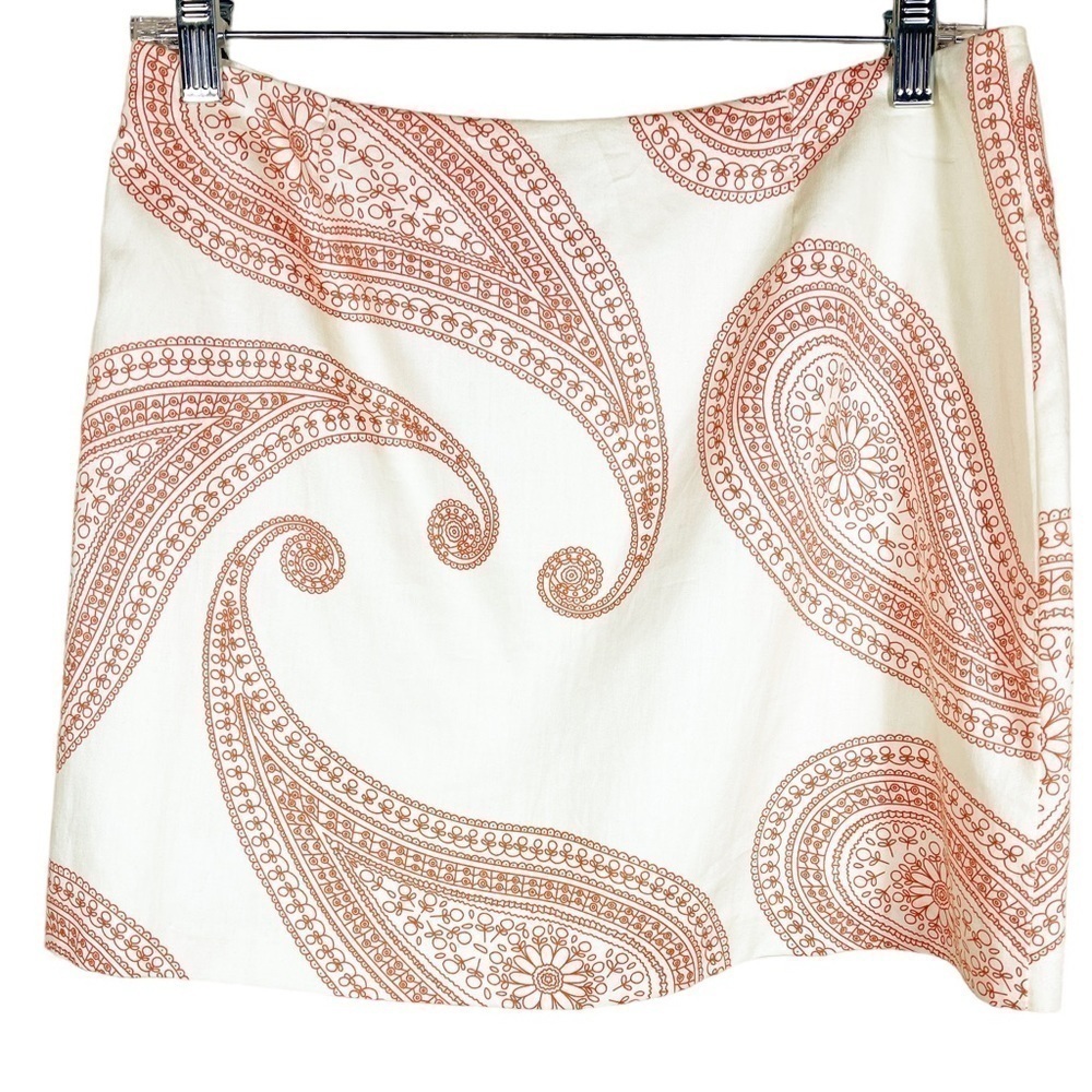 Trina Turk Paisley Multicolored Mini Cotton Skirt S